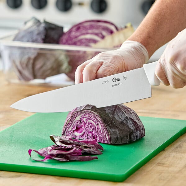 Choice 12" Chef Knife with White Handle