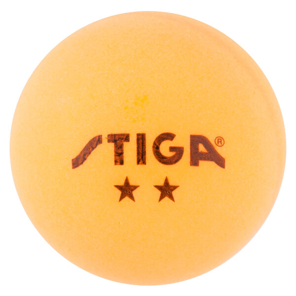 Stiga T1421 2 Star Orange Ping Pong Balls 6 Pack