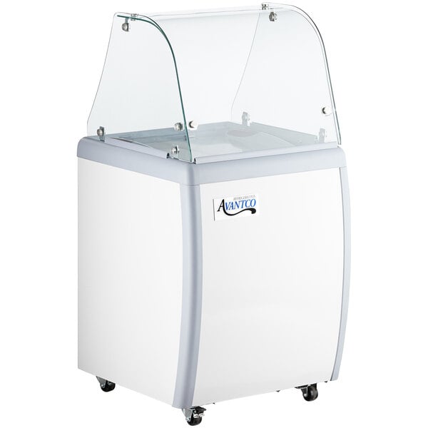 Avantco Ice Cream Freezer (Curved Top Display)