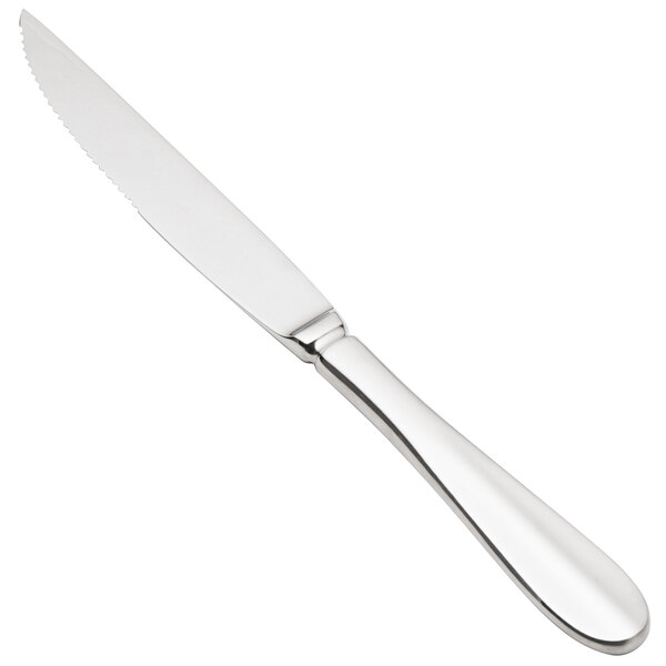 A Walco Lancer steak knife with a silver handle.