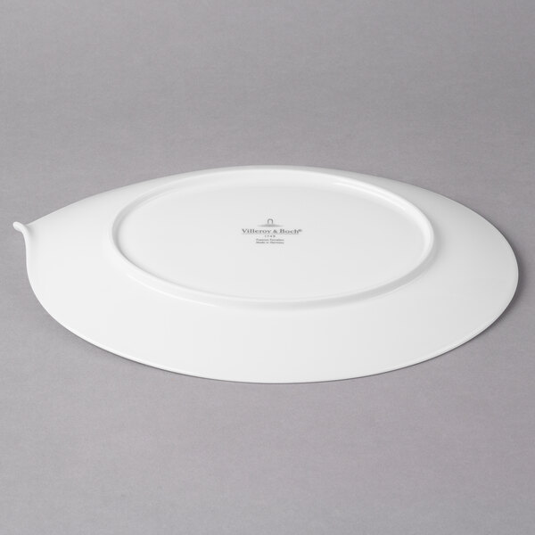 A white Villeroy & Boch oval platter.