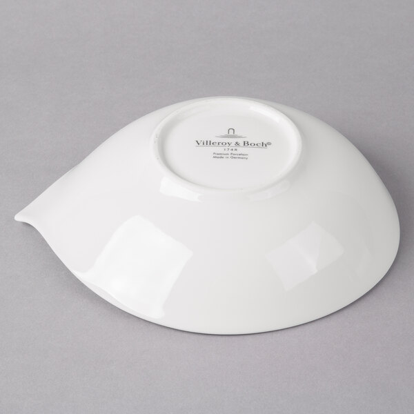 A white Villeroy & Boch porcelain bowl.