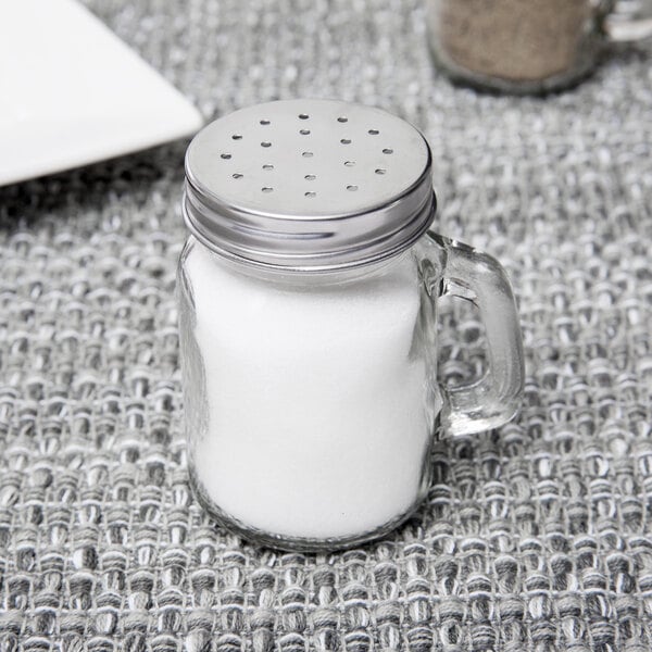 Country new small MASON  jar SALT & PEPPER shakers 