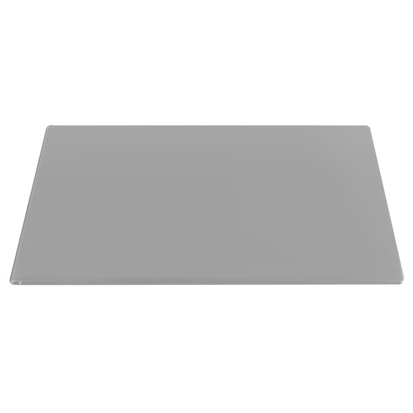 A grey rectangular object with a white border.
