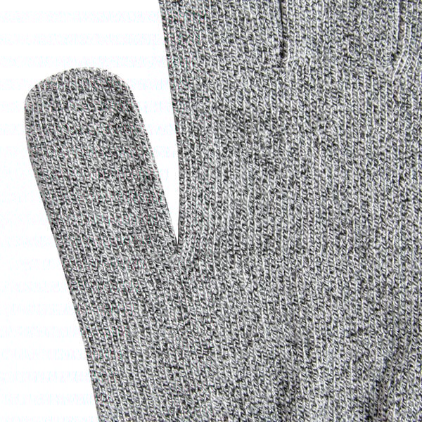 A pair of extra large gray Cordova Monarch engineered fiber cut resistant gloves with a thumb.