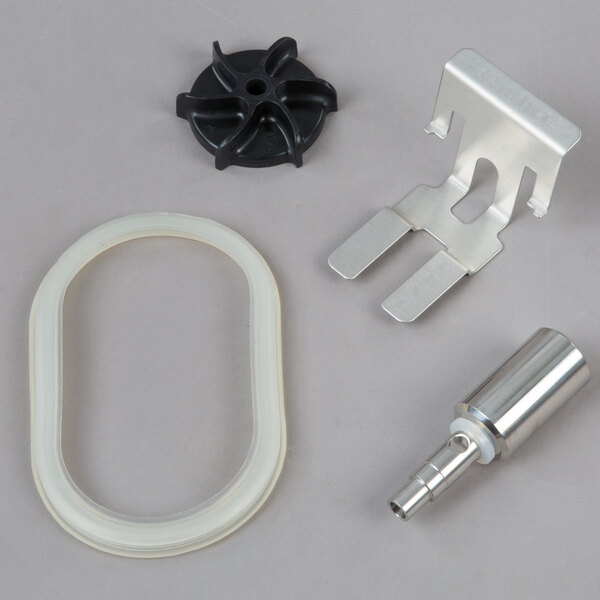 A set of parts for a Crathco refrigerated beverage dispenser bowl.