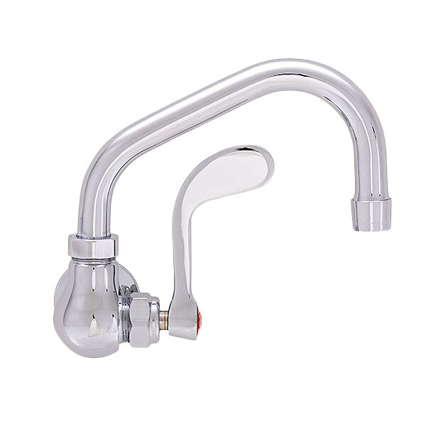 Fisher 67687 Wall Mounted Stainless Steel Faucet with 8" Swing Nozzle, 2.2 GPM Aerator, and