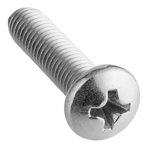 An Avantco screw on a white background.