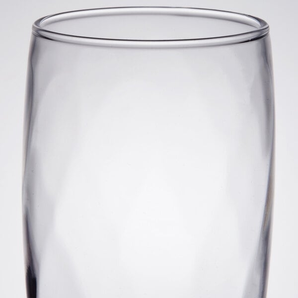 A close up of a Libbey Cascade cooler glass.