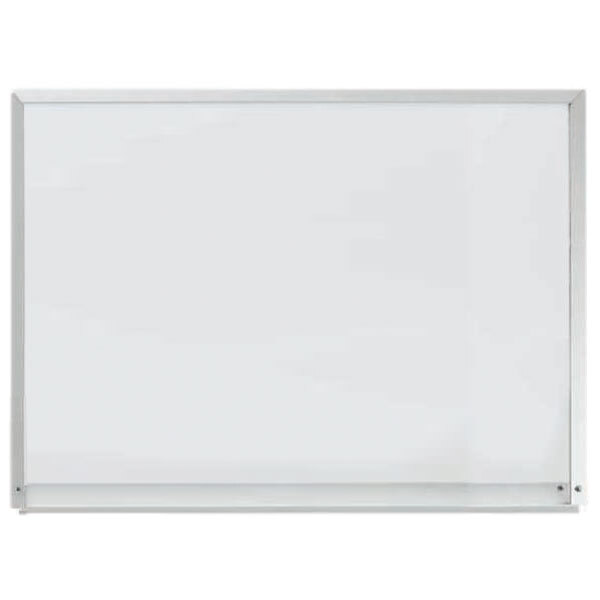 A white board with a white border.