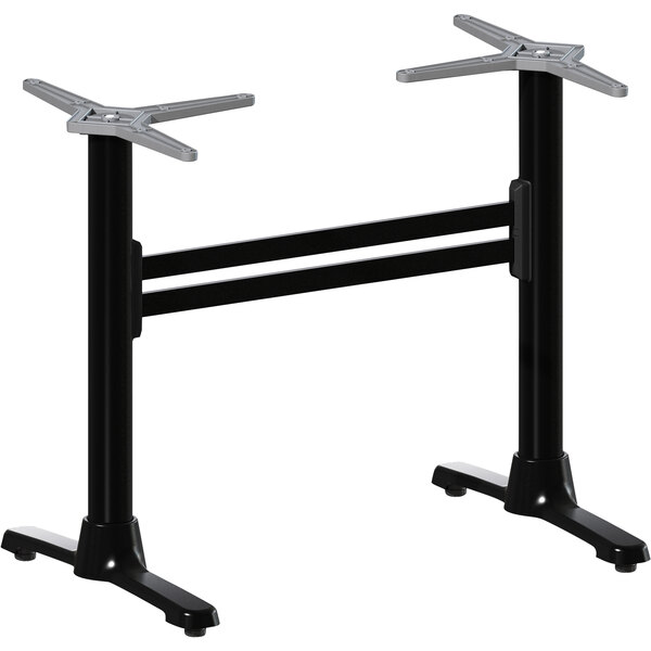 Black metal FLAT Tech table legs.