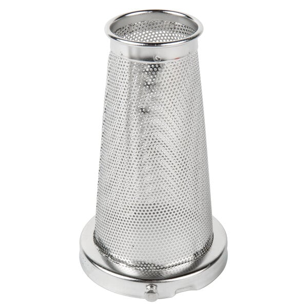 A Weston Roma stainless steel mesh strainer.