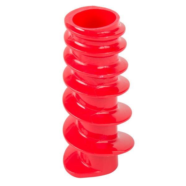 A red spiral-shaped object with a Weston logo on it.