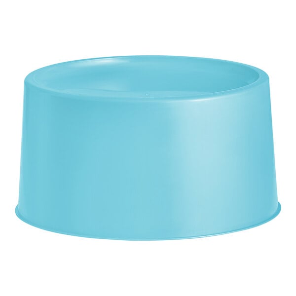 A blue round plastic base designed for 3 and 6 gallon beverage dispensers.