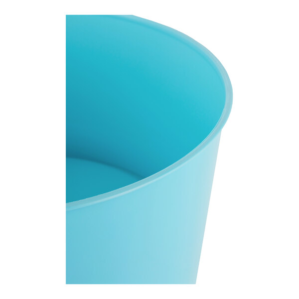 A blue round base for a 3 or 6 gallon beverage dispenser.