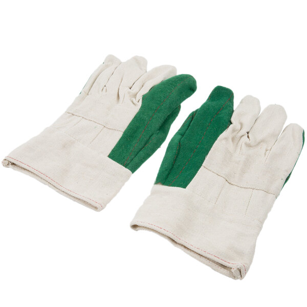 green work gloves