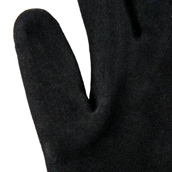 A pair of black Cordova Commander work gloves with a white background.