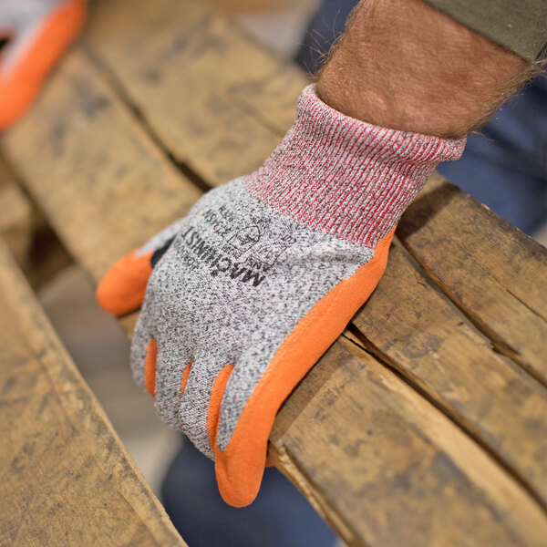 Machinist Salt and Pepper HPPE / Glass Fiber Cut Resistant Gloves with