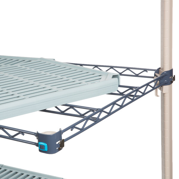 MetroMax Q shelving add on unit with shelves and a metal frame.