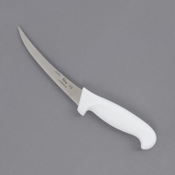 Choice 4 1//2/" White Serrated Edge Utility Knife select quantity NSF