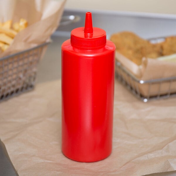 6/12oz-Condiment Squeeze Bottle Sauce Squirt Bottle For-Kitchen Bottles-Tools