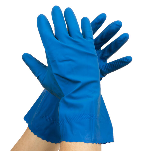 Blue latex gloves india