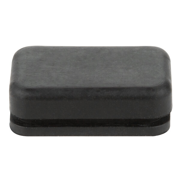 A black rectangular switch cover with a black strip on a white background.