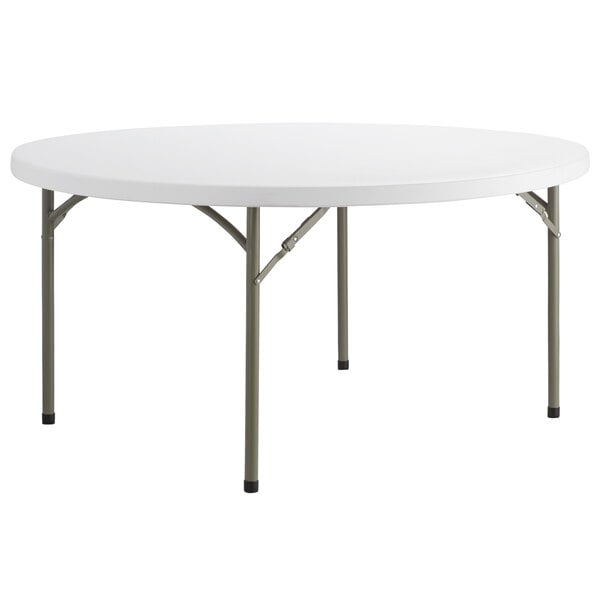 60 Round Folding Table Heavy Duty, Plastic Folding Round Tables