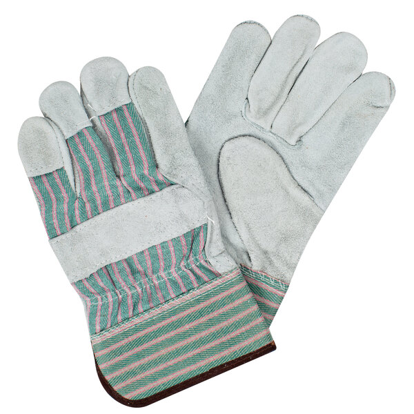 pink work gloves