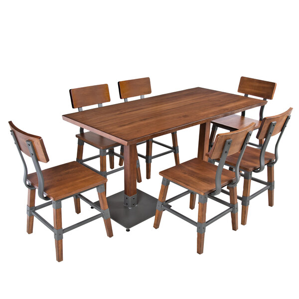 30 x 60 wood dining table