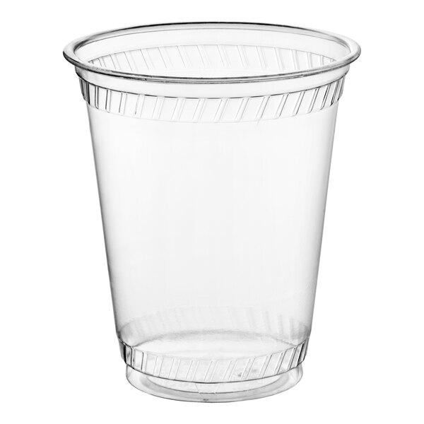 Fabri-Kal GC7 Greenware 7 oz. Compostable Clear Customizable Plastic Cold Cup - 1,000/Case
