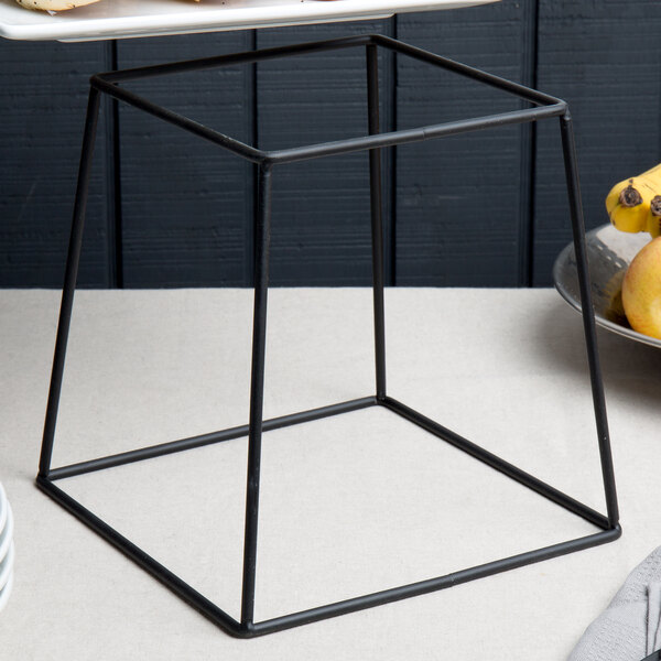Choice 9" Square Black Metal Display Stand