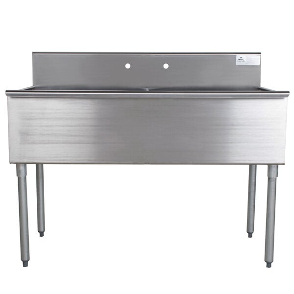 Advance Tabco 6-2-48 Two Compartment Stainless Steel Commercial Sink - 48