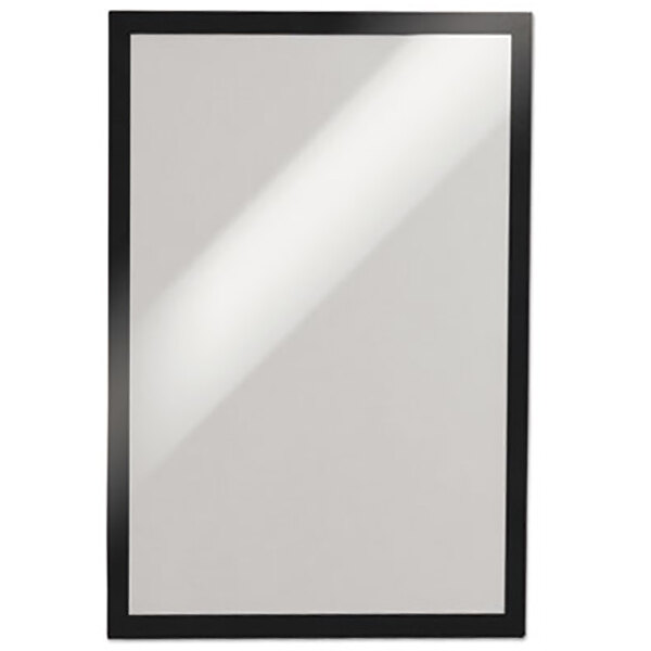 A black DURAFRAME sign holder.