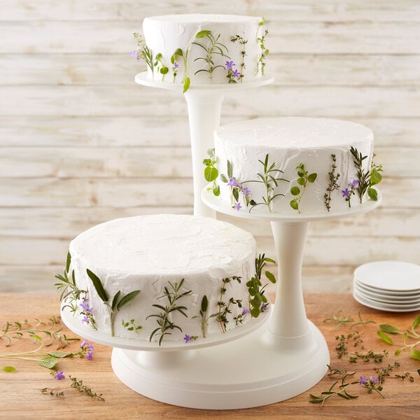 QUALITY HAND MADE SCROLL SHAPED 3 TIER WEDDING CAKE STAND WEDDING SUPPLIES 