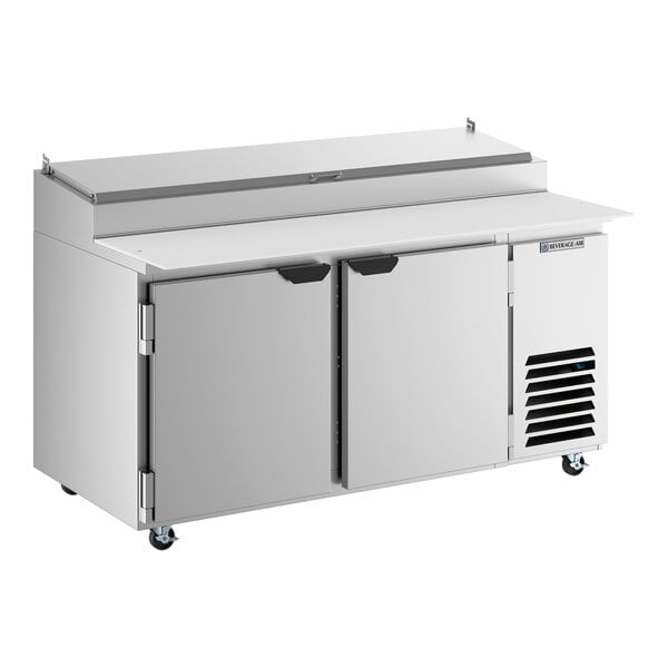 Beverage-Air DP67HC 67" Two Door Refrigerated Pizza Prep Table