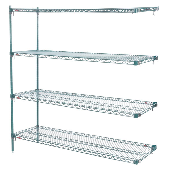 A Metroseal Super Erecta wire shelving add-on with three shelves.