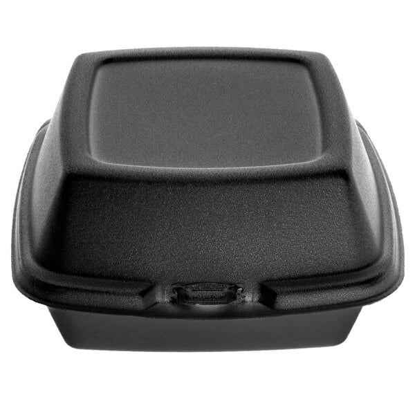 Dart 60htb1 6 X 6 X 3 Black Foam Hinged Lid Container 500 Case