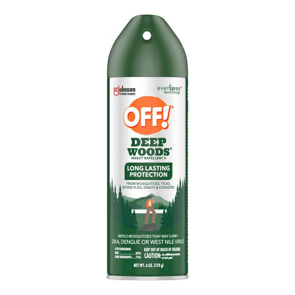 A can of SC Johnson OFF! Deep Woods Insect Repellent V.