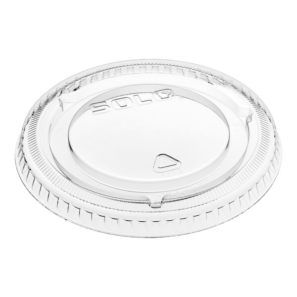 Solo Ultra Clear™ 9-20 oz. Clear No Slot Plastic Lid - 1,000/Case