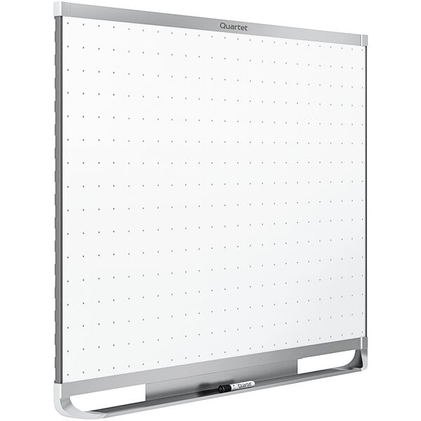 A Quartet Total Erase whiteboard with a grid on it.