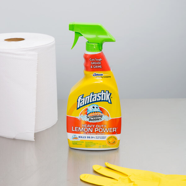 SC Johnson 696717 Fantastik® 32 oz. Heavy Duty Lemon Power All Purpose