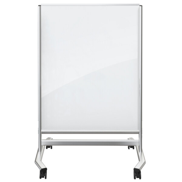 BestRite 74950 36" x 48" Free Standing Glass Whiteboard with