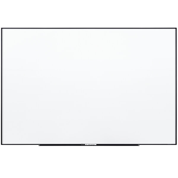 A white board with a black border.