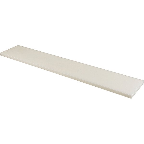 A white rectangular FMP cutting board on a white background.