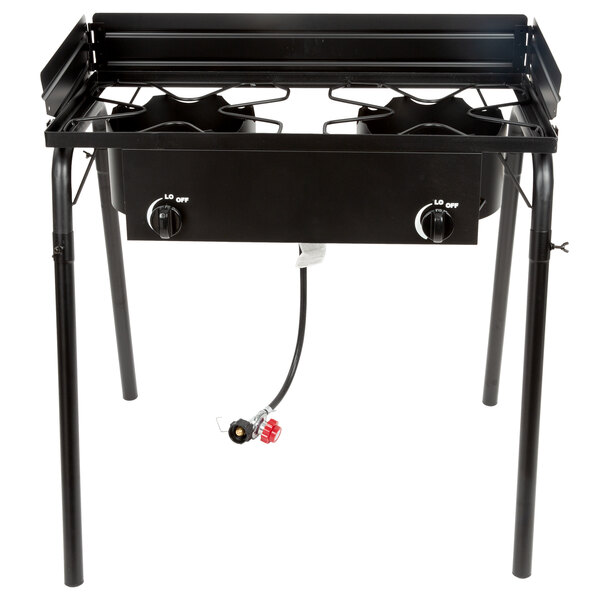 Backyard Pro Double Burner Outdoor Patio Stove Outdoor Range With Side