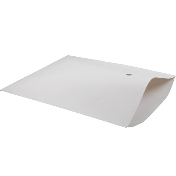 A white envelope with a hole in the middle.