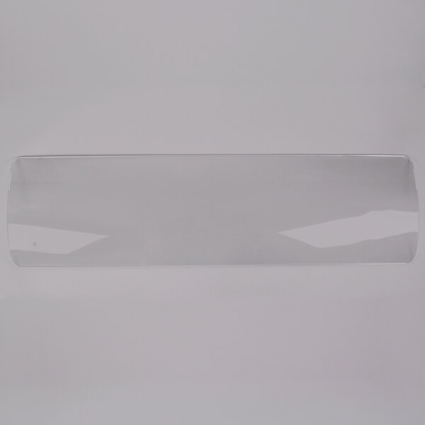 A clear plastic rectangular panel.