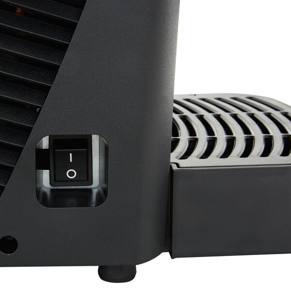 A Crathco refrigerated beverage dispenser with two black and white switches.