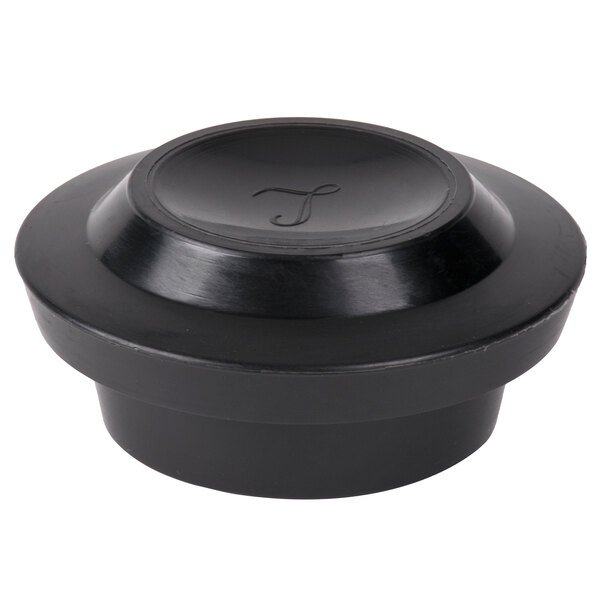 The black plastic lid for a Libbey Hottle Server with a logo.